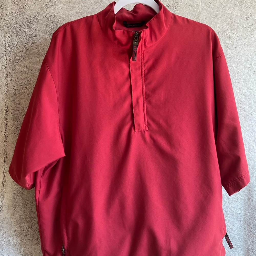 Sun Mountain Men’s Short Sleeve Golf Jacket | L | Red